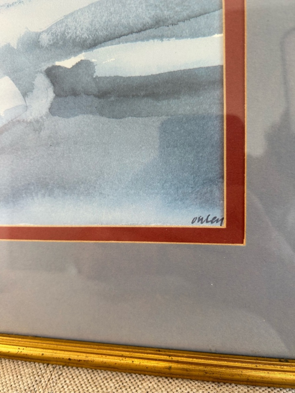 Toni Onley Original Art Silver River British Columbia 1985 Watercolor Signed VTG - Picture 6 of 11